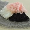1/2/5m 3-Layer Pleated Ruffled Lace Fabric DIY Girls' Dress Lolita Fluffy Cake Skirt Sewing Accessories Trendy Lace Ruffle Trim