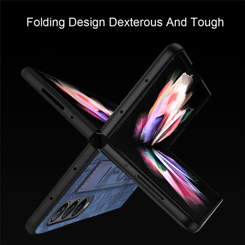 Slim Lightweight Wristband Folding Leather Case For Samsung Galaxy Z Fold 4 5g Fold4 Fold3 Fold 3 Shockproof Protective Cases