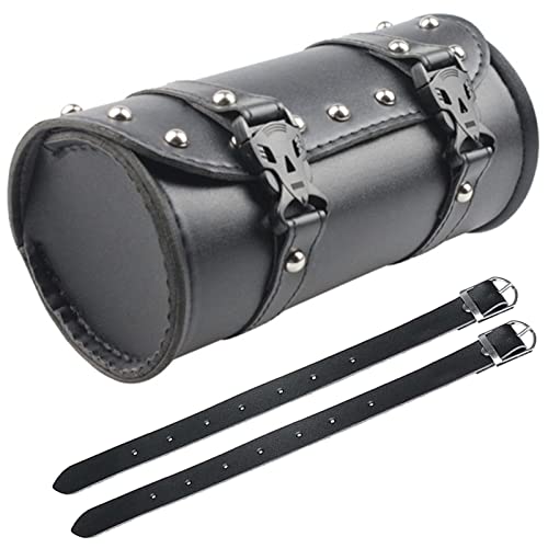 LIKENNY Cyklistická mini brašna na nářadí s cvočky PU kůže Úložná taška na malé předměty Cyklistická taška na kolo Přední taška na řídítka Snadná instalace Univerzální Wat