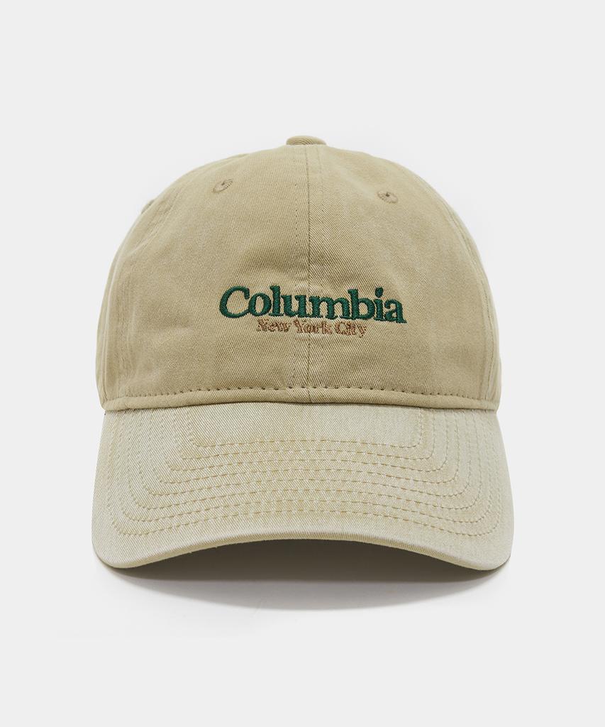 COLUMBIA UNIVERSITY Nyc Emb Washed Oversized Cap_Beige