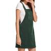 Autumn Winter Women Pocket Retro Corduroy Dress Sexy Sleeveless Vintage Party Dress Casual Solid Slim Suspender Sundress