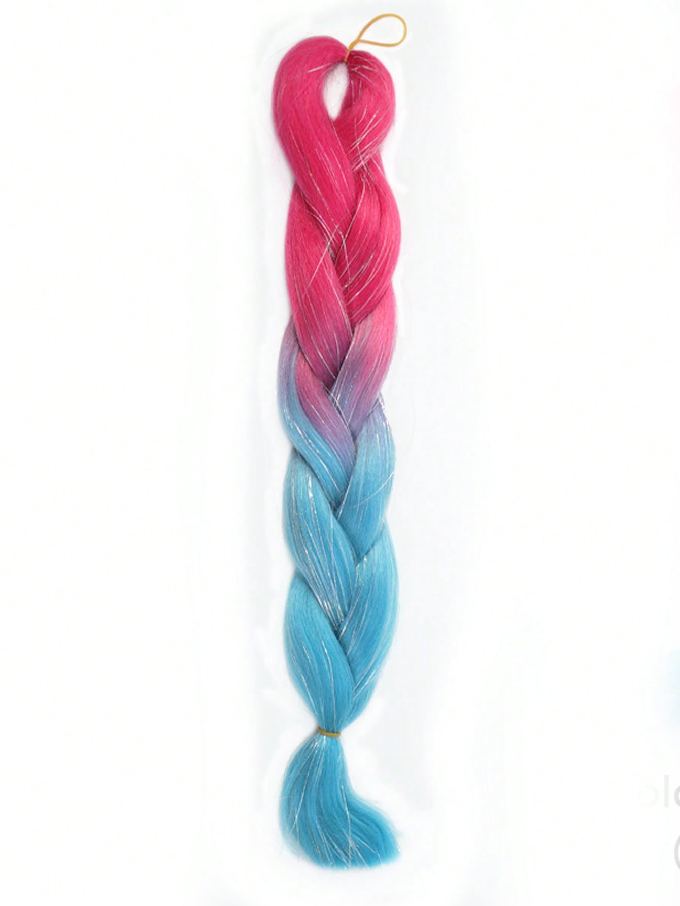 24-дюймовые синтетические волосы для плетения, микс, мишура, блестки, фиолетовые, светло-фиолетовые, синтетические волосы для наращивания, большие косички, 1 шт. 24inch