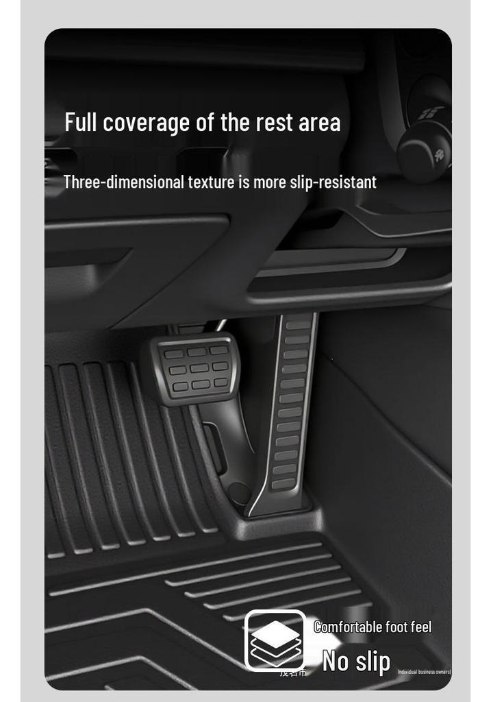 Hongqi H6 2023-2025 Full Coverage TPE Floor Mats - Interior Car Decor Accessories