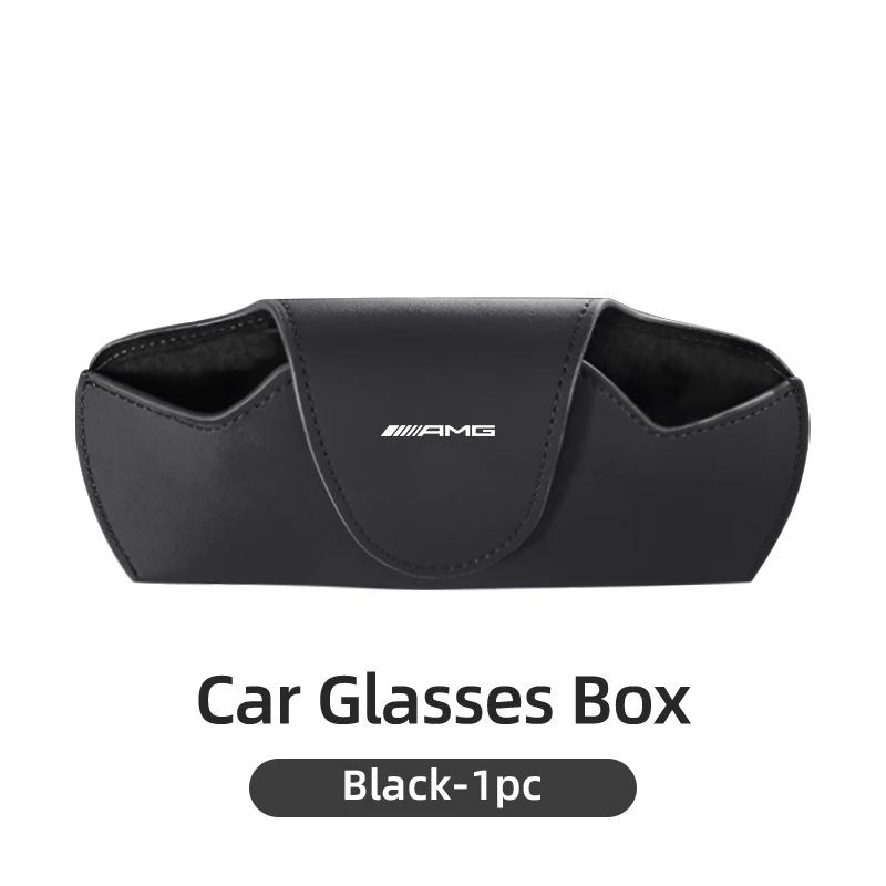GLC GLB Car Sun Visor Glasses Box Sunglasses Card Ticket Holder Case For Mercedes Benz AMG A C E Class W201 W210 W108 W204 W20