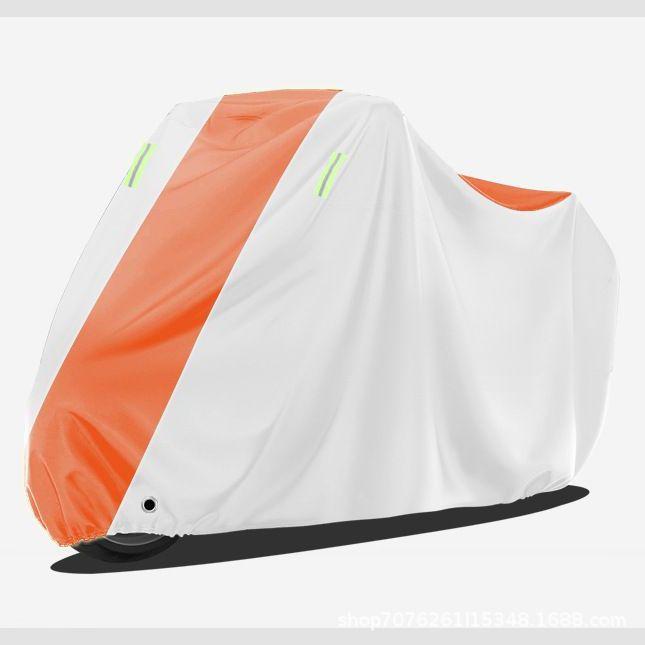 Universal Electric Vehicle, Motorcycle, and Scooter Cover - Sun & Rain Protection, Dustproof, Thickened, Customizable Full Cover. Fleece Waterproof - Size M