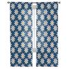 Blue Background Daisy Tulle Curtains Living Room Kitchen Chiffon Curtain Bedroom Balcony Sheer Curtain Fashion Home Decor