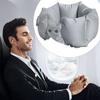 Portable U-shaped Travel Pillow Adjustable Inflatable Sleeping Pillows Office Nap Pillow Car Airplane Neck Cushion Head Support