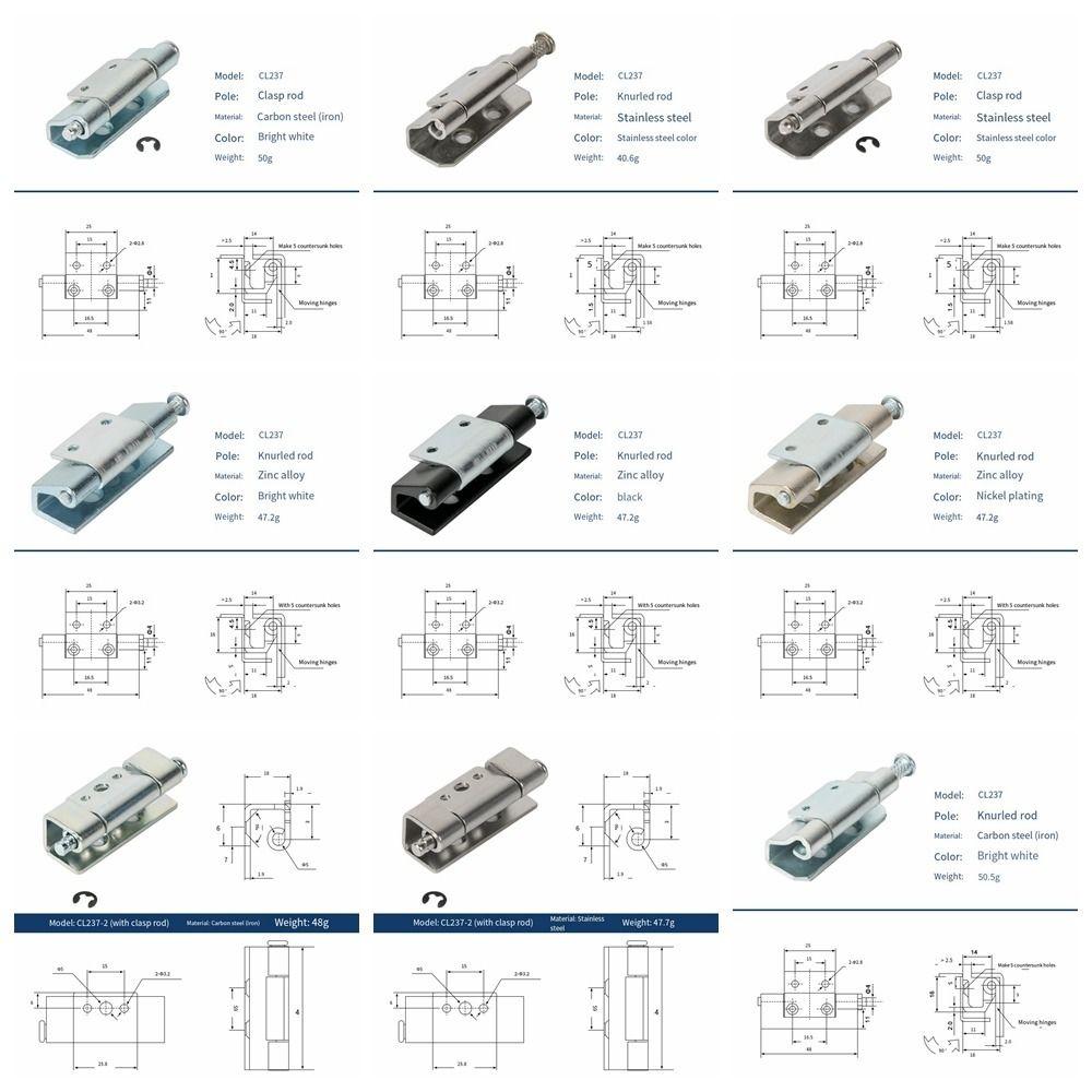 Plug Type Distribution Box Welding Hinge Iron Stainless Steel Hinge  Electrical Control Switch