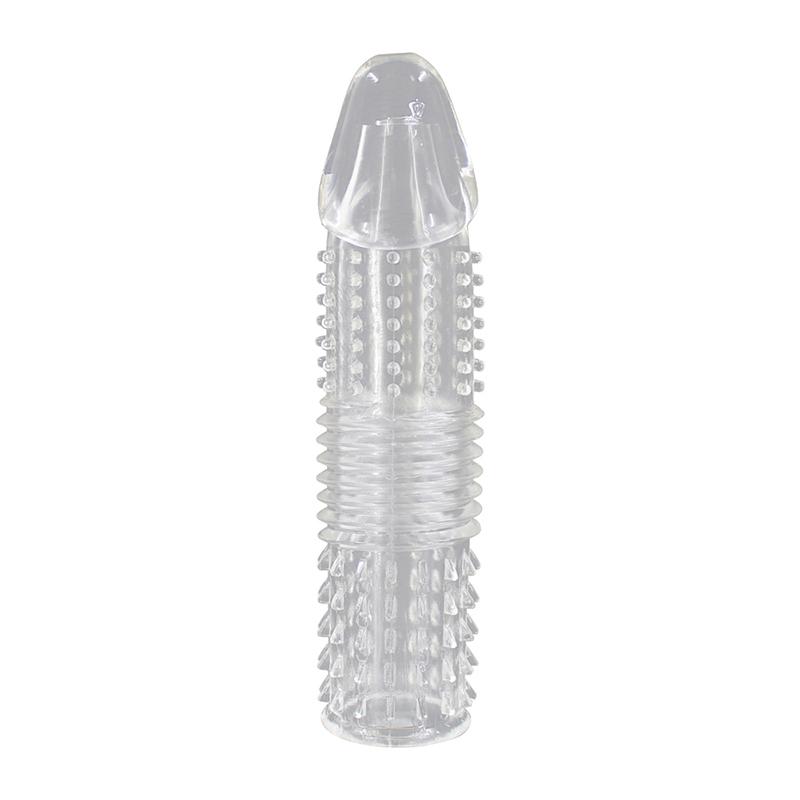 Sexspielzeug für Männer Silikon Penis Hülle Ejakulationsverzögerung Vergrößerung Langlebiger Analplug Stimulator Vagina Kein Vibrator für Frauen