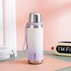 New Gradient Color Steel Big Cap Portable Gift for Male and Female Students Special Thermos Cup Mug Cup Durable Durable