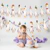 Cheerland Silly Goose Party Decorations Garland Birthday Banner Garden Tea Party Hanging Funny Goose Go Duck Decoration Supplies Farm Themed Cute
