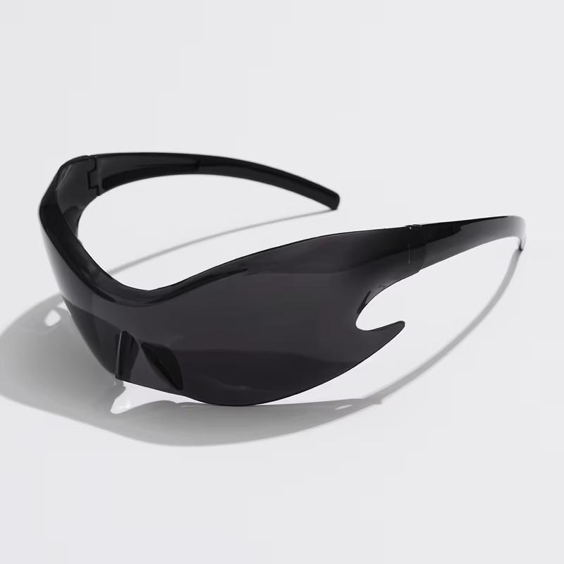 Non-polarized Classic Fashion Punk Women Alien Mirror Integrated Design Future Technology Sense Sunglasses Sunscreen Men Eyeglasses