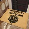 1pc, 2D Flat Printing, DND Tabletop RPG Themed Entrance Door Mat, Kitchen and Dining Room Decor, Indoor and Outdoor Home Party Decoration, 2D Flat