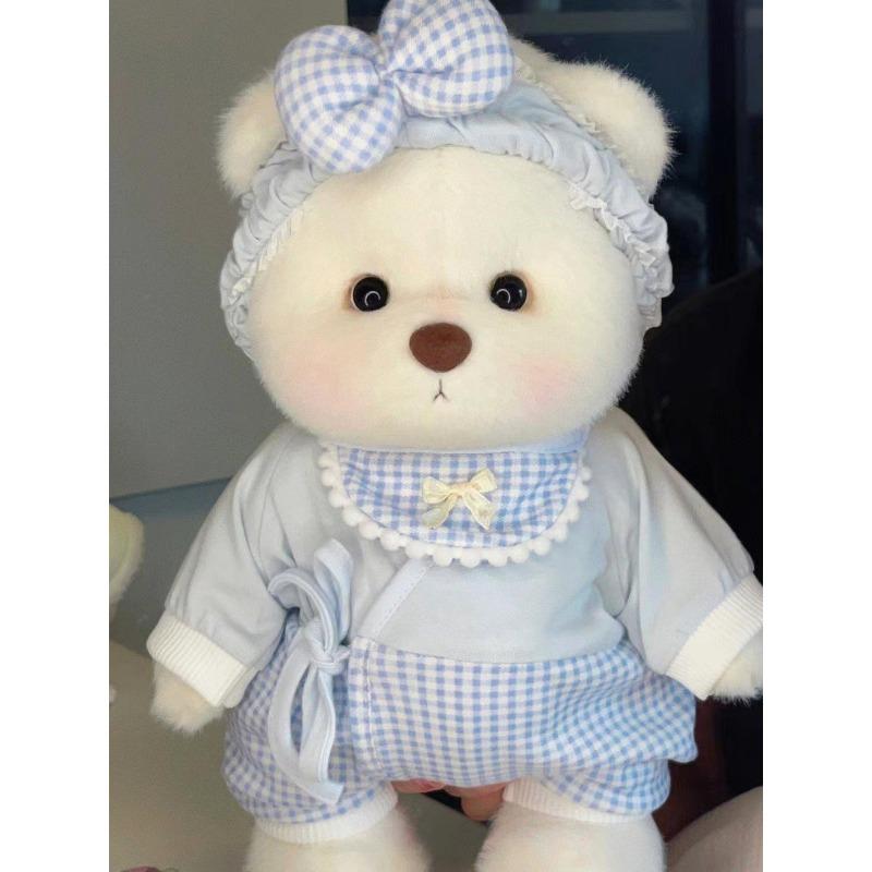 30cm Handmade Original Teddy Bear Stuff Plush Doll With Clothes Lina Bear Kawaii Plushies Birthday Gift For Children Girlfriend