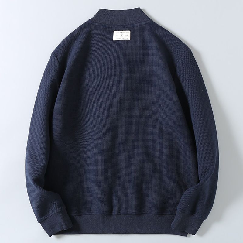Tail Goods Spring and Autumn Heavy Waffle Loose Handsome Top