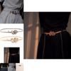 Elegant Rose Elastic Waistband For Dresses Charming Metal Waist Belt 2023 Collection
