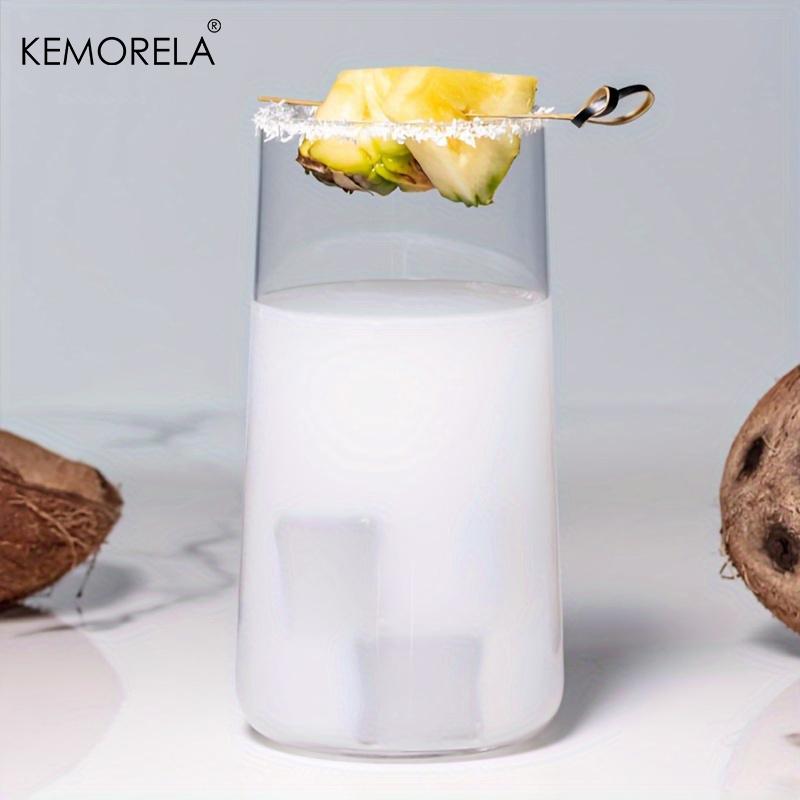 KEMORELA Wassergläser 1/2/4 Stück Dünne Highball-Gläser Klare Hohe Glasbecher für Wasser Saft Getränke und Cocktails Spülmaschinenfest