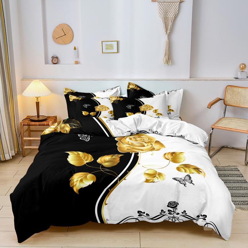 Fashion Technology Printing, 3D Digital Printing, Bedding, Duvet Covers, Pillowcases, Three-piece Sets