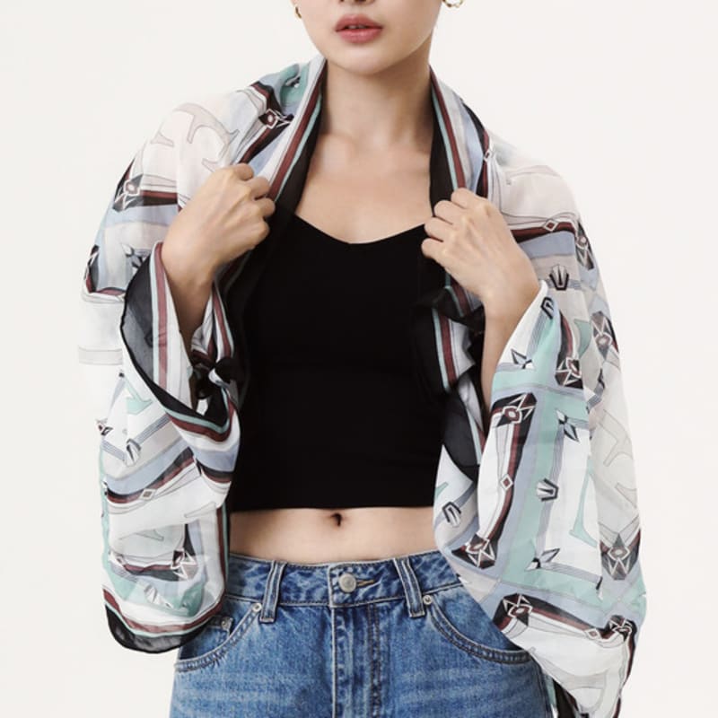 ONSZ logo alphabet long scarf