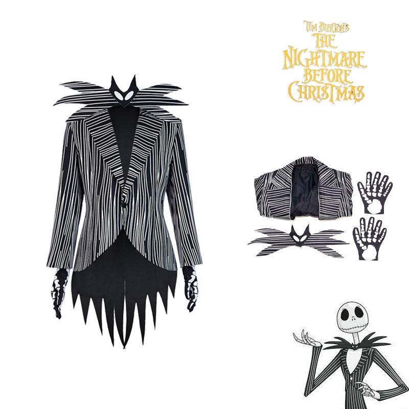 Jack Skellington Cosplay Costume For Men And Women, Perfect For Halloween And Christmas Parties, Xs-xxxl Sizes Available