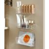 Waterproof Mirror Cabinet Organizer Wall Mounted Bathroom Storage Plastic Shelf For Cosmetics Space Efficient