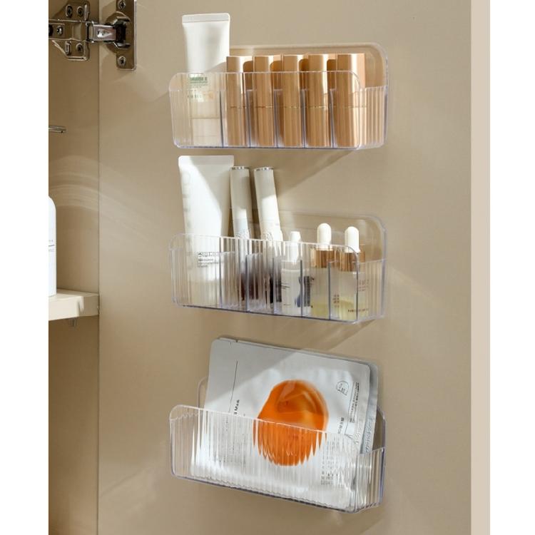 Waterproof Mirror Cabinet Organizer Wall Mounted Bathroom Storage Plastic Shelf For Cosmetics Space Efficient