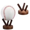 Wood Baseball Holder Decorative Shelf Crystal Ball Holder For Sports Memorabilias Display Living Room Bedroom Decors