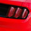 Black Car Rear Tail Light Cover Honeycomb Sticker Tail-lamp Decal Accessories