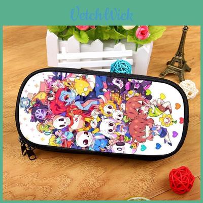 Undertale Pencil Case Large Capacity Nylon Organizer For Students And Artists