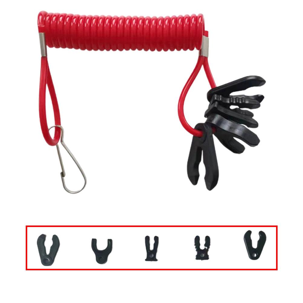 Boat Outboard Engine Motor Kill Stop Switch Lanyard for YAMAHA Honda Mercury/Mariner/Force Tohatsu Kill Switch Universal 7 Keys