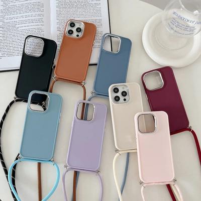 Luxury Crossbody Necklace Lanyard Phone Case For iPhone 15 14 13 12 11 Pro Max X XS XR 7 8 Plus SE   Strap Cord Cover