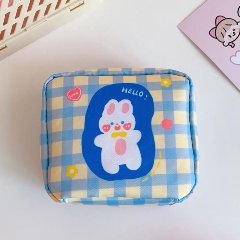 Girls Sanitary Napkin Storage Bag Portable Large-capacity Key Headphone Carrying Bag Coin Purse