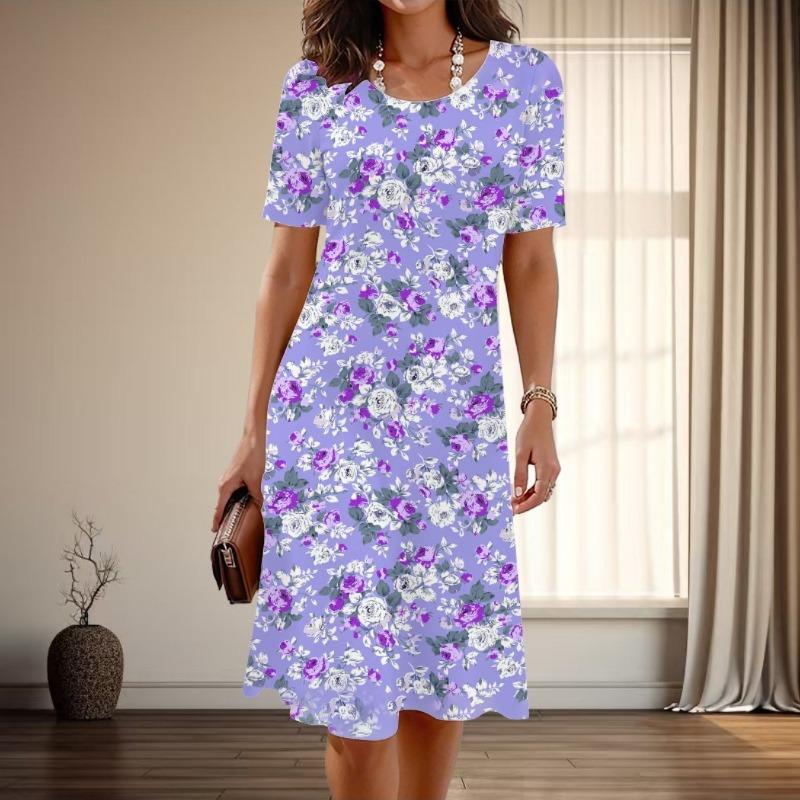 New Women'S Pink Strawberry Print Nightdress, Sweet Exclusive Home Atmosphere Pajamas, Can Be Worn As a T-Shirt Dress
