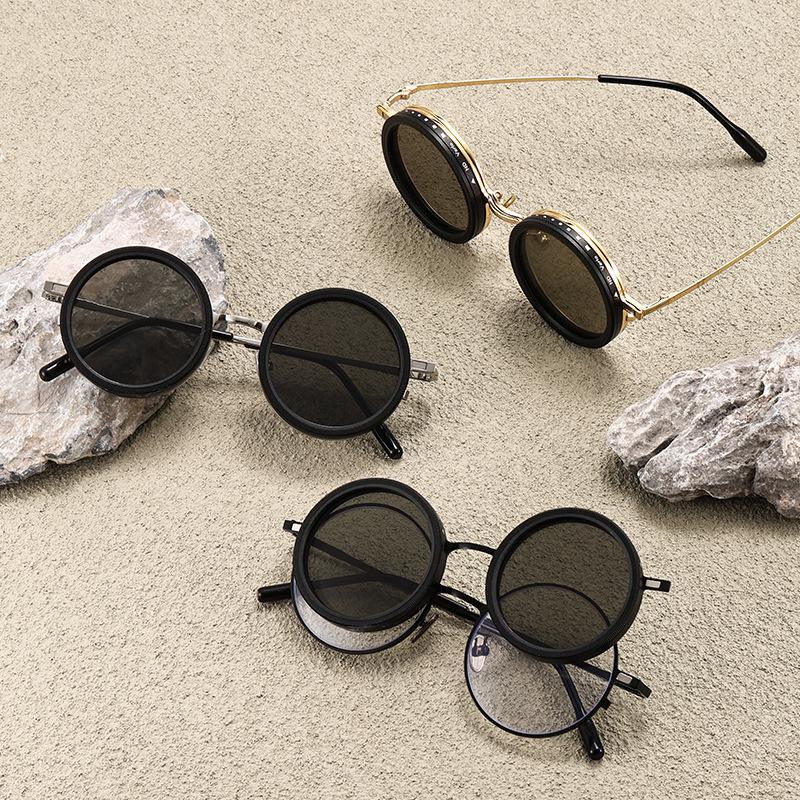 Polarized ND9-Stop Adjustable Magnetic Clip-on Sunglasses for Prescription Eyeglasses