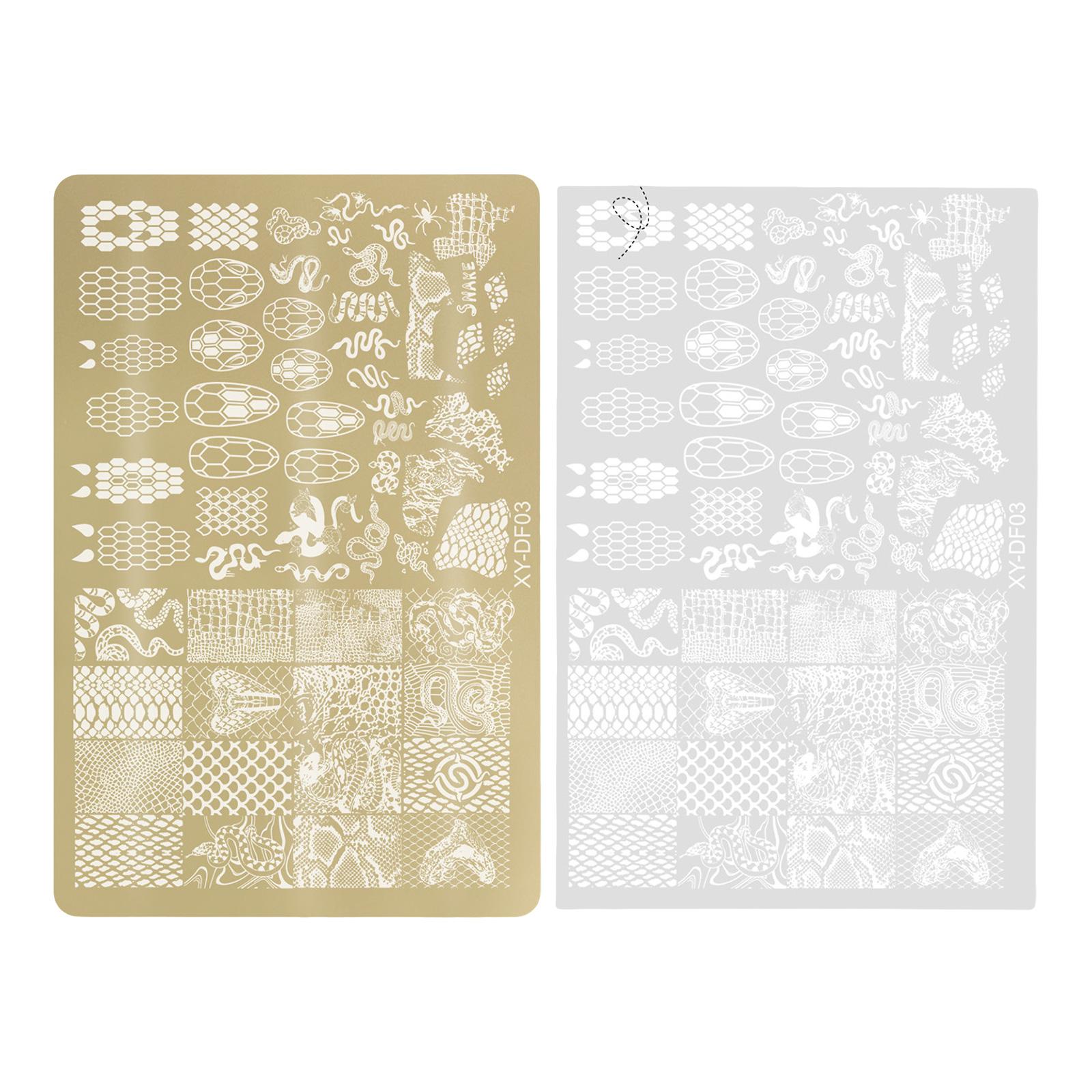 

Пластины для стемпинга для дизайна ногтей из нержавеющей стали, цветочные и линейные дизайны, изображения для ногтей, пластины для стемпинга, шаблоны для маникюра, инструмент для дизайна ногтей 3