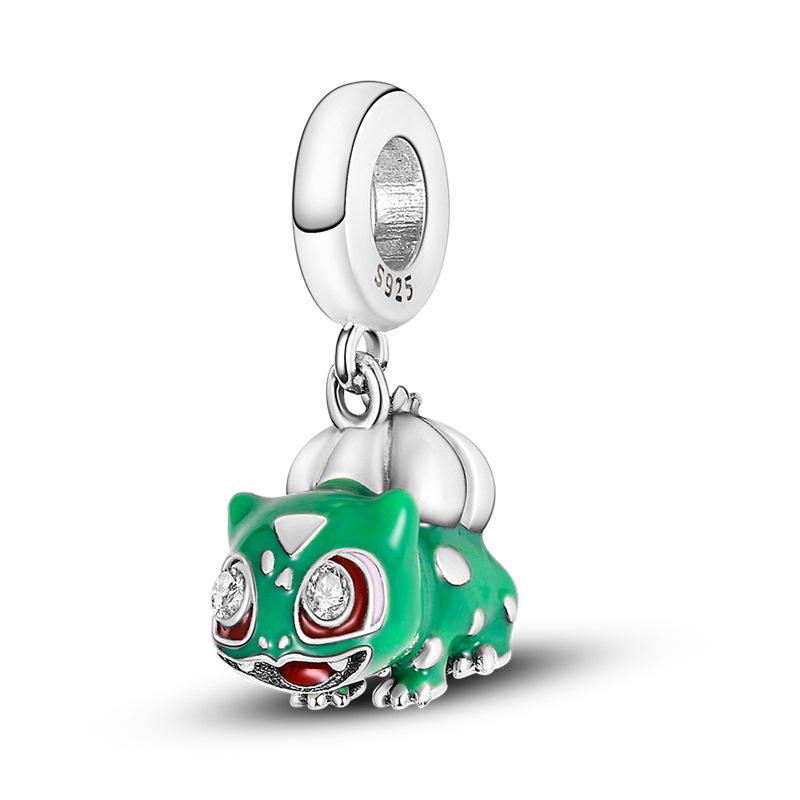 S925 Silver Handmade DIY Cute Animal Unicorn Fox Pendant Charm Accessory Jewelry