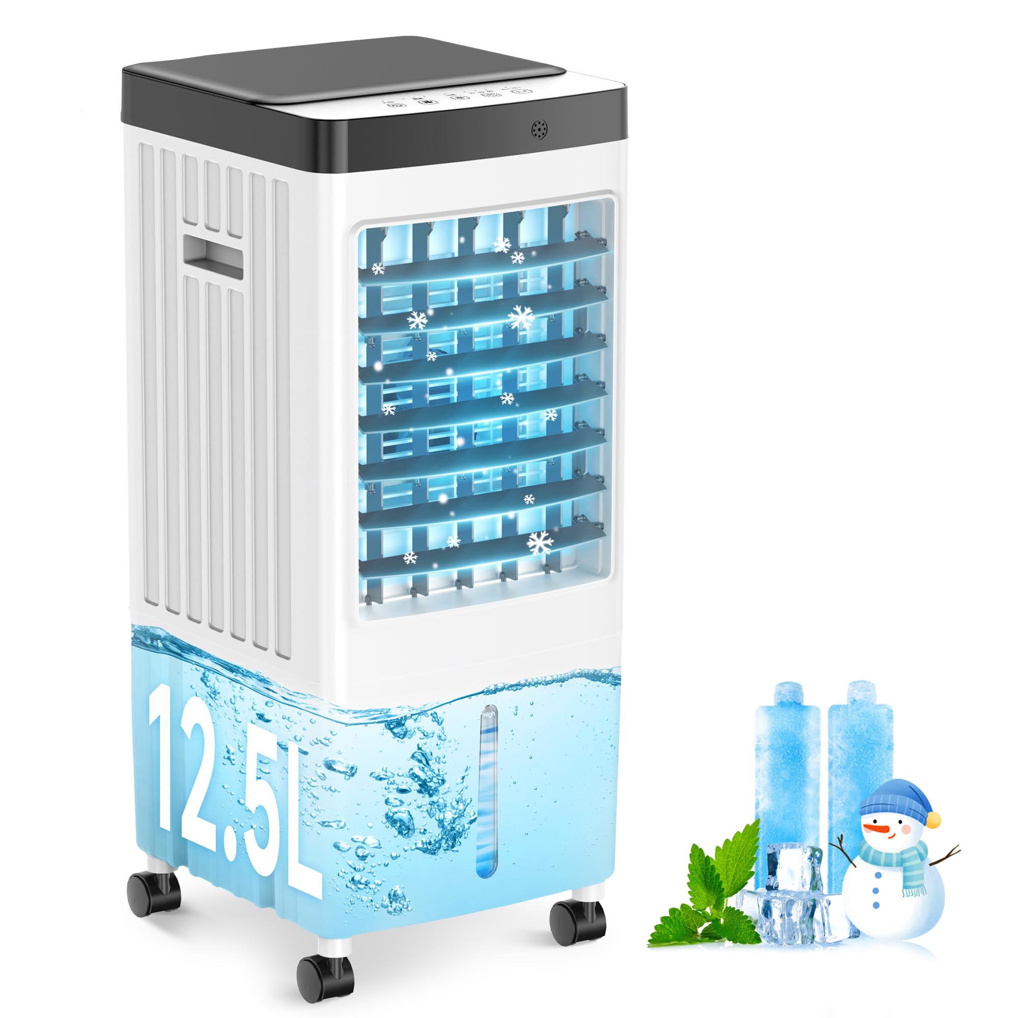 

Воздушный циркулятор воздуха в воде 3 в 1 Таймер верхняя вода регулируемый воздух автоматический угол влево и вверх и вниз мощный сенсорный дисплей уровня энергии воды