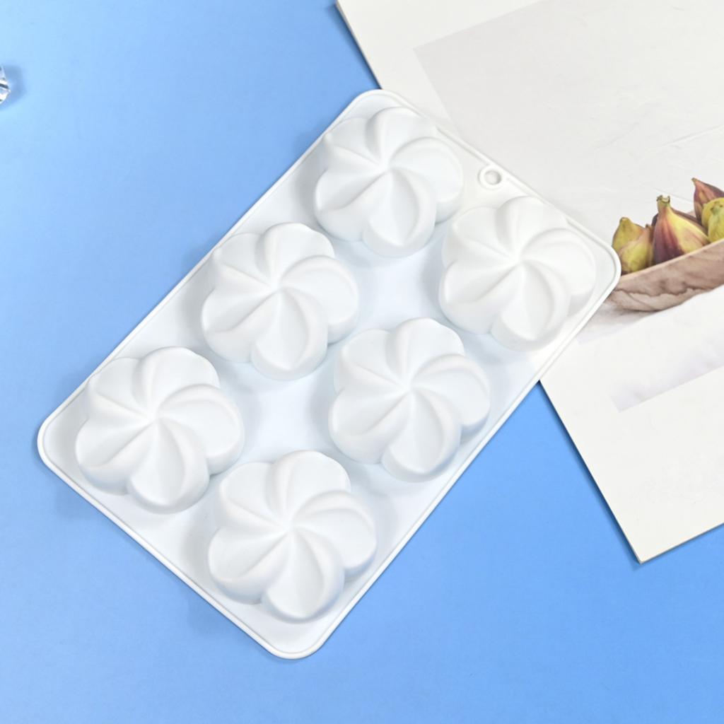 Flower Shape Silicone Molds Making Mousses Cake Molds Decorating Baking Tool for Making Chocolate Fondant Dessert
