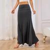 2025 Summer New Women's Fashion Solid Color Knitted Skirt