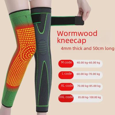 Artemisia Argyi Self-Heating Non-Slip Knee Bandage for Men & Women - Warm Leggings for Cold, Autumn & Winter Sports.