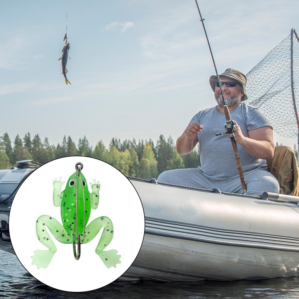 30Pcs Double Propellers Fishing Lures Soft Fish Lures Soft Large Feet Swimbaits Lures Swimbaits Artificial Frogs Lures