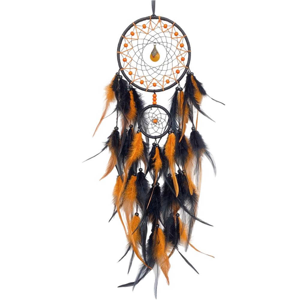 Dream Catchers for Bedroom Boho Dream Catcher Wall Decor Crystal Wood Beads Hanging Ornament Home Decorations Gift