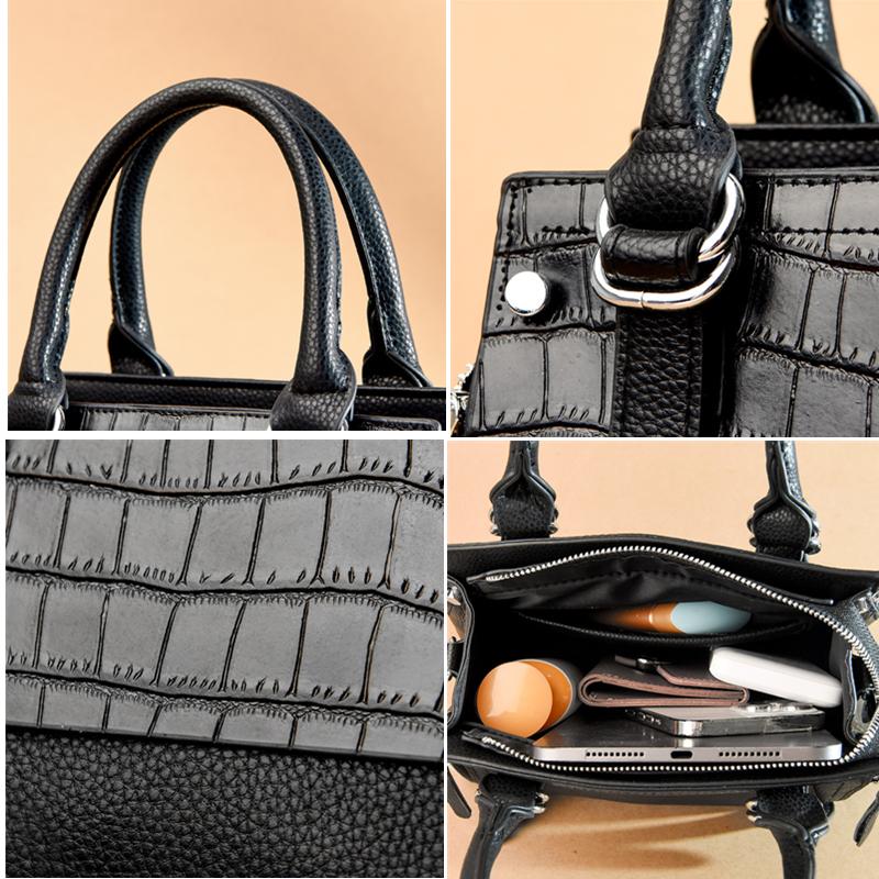 High Quality Crocodile Leather Handbag and Luxury Women Men General Fashion Tote Shoulder Messenger Bag