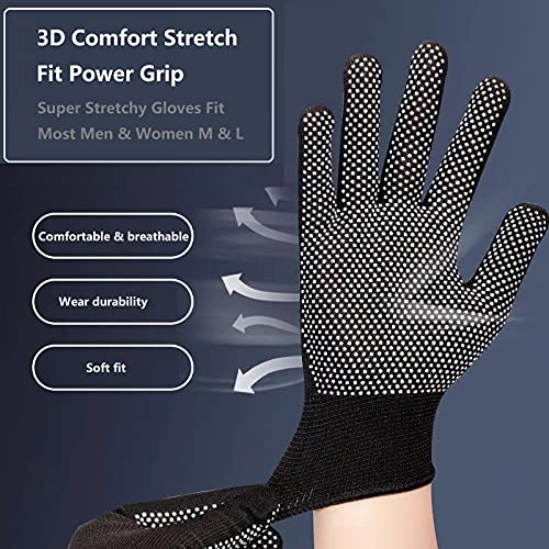 Non-slip lightweight work gloves black 10PCS