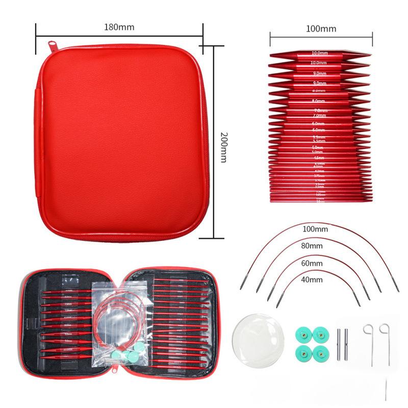 Detachable Circular Interchangeable Knitting Needles Crochet Kit Multifunctional Crochet Hooks Set For DIY Handmade Crafts
