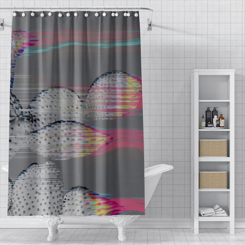 Tende da doccia per la casa per il bagno tessuto impermeabile Tende da bagno in stile nordico moderno tenda da doccia morandi paesaggio pianta