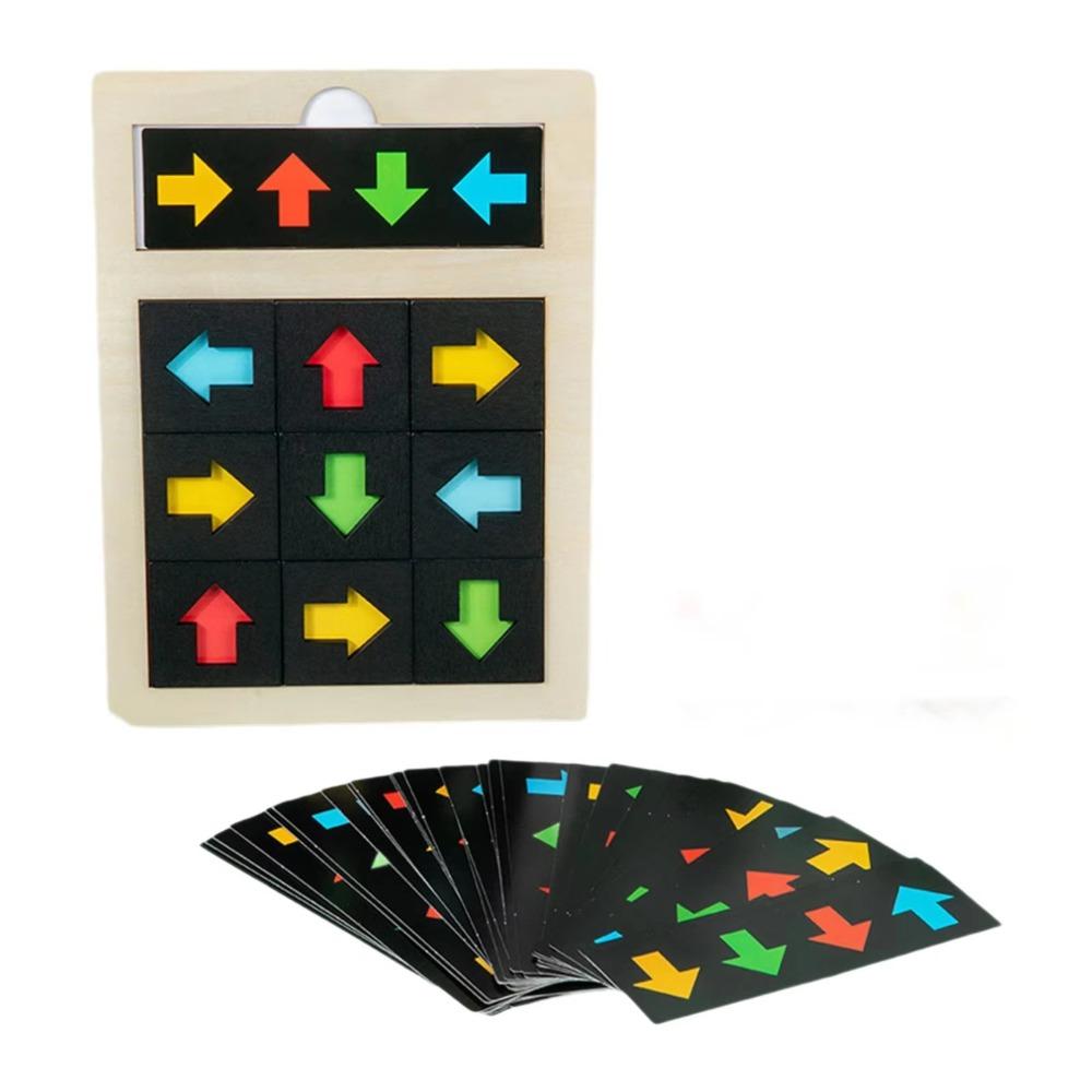 Puzzle Direction Cognition Sensory Game Logical Thinking Color Shape Matching Toy  Birthday Gifts