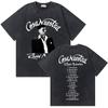 Rapper Rauw Alejandro Cosa Nuestra Vintage Washed T Shirt Men Women Hip Hop Fashion Pop Music Tshirt Mens Oversized Tshirts