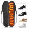 USB Interface Electric Heating Insole Unisex Short Velvet Heating Insole Foot Warming Treasure Charging Heating Full Pad