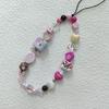 Pink Ceramic Fish Phone Lanyard With Pvc Cord For Cute Camera And Card Decor